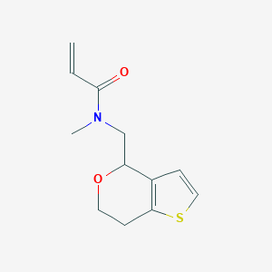 N-(6,7-Dihydro-4H-thieno[3,2-c]pyran-4-ylmethyl)-N-methylprop-2-enamide