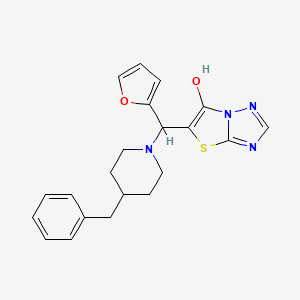 5-[2-Furanyl-[4-(phenylmethyl)-1-piperidinyl]methyl]-6-thiazolo[3,2-b][1,2,4]triazolol
