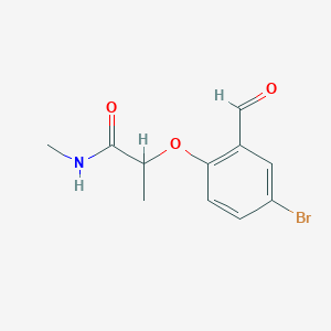 2-(4-bromo-2-formylphenoxy)-N-methylpropanamide