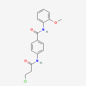 4-(3-chloropropanamido)-N-(2-methoxyphenyl)benzamide