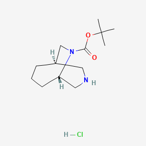 (1S,5R)-tert-Butyl 3,9-diazabicyclo[3.3.2]decane-9-carboxylate hydrochloride