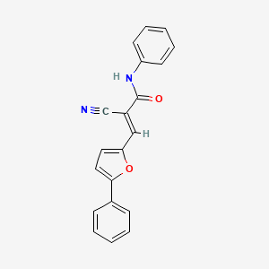 (E)-2-cyano-N-phenyl-3-(5-phenylfuran-2-yl)acrylamide