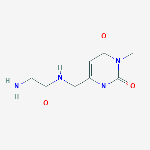 N-[(1,3-dimethyl-2,6-dioxo-1,2,3,6-tetrahydropyrimidin-4-yl)methyl]glycinamide