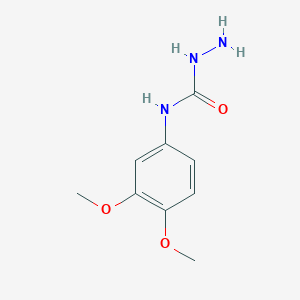 molecular formula C9H13N3O3 B2552060 N-(3,4-dimethoxyphenyl)-1-hydrazinecarboxamide CAS No. 788795-18-6