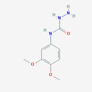 molecular formula C9H13N3O3 B2552060 N-(3,4-二甲氧基苯基)-1-肼基甲酰胺 CAS No. 788795-18-6