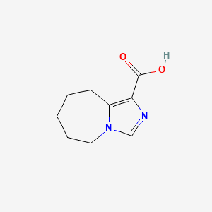 molecular formula C9H12N2O2 B2552066 6,7,8,9-Tetrahydro-5H-imidazo[1,5-a]azepine-1-carboxylic acid CAS No. 2168263-79-2
