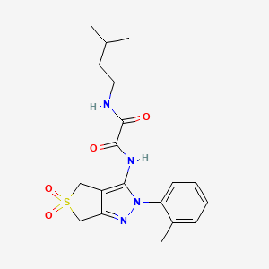 N1-(5,5-dioxido-2-(o-tolyl)-4,6-dihydro-2H-thieno[3,4-c]pyrazol-3-yl)-N2-isopentyloxalamide