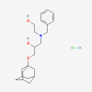1-(Adamantan-1-yloxy)-3-[benzyl(2-hydroxyethyl)amino]propan-2-ol hydrochloride