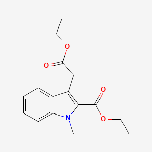 Ethyl 3-(2-ethoxy-2-oxoethyl)-1-methyl-1H-indole-2-carboxylate
