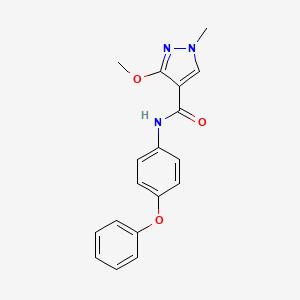 3-methoxy-1-methyl-N-(4-phenoxyphenyl)-1H-pyrazole-4-carboxamide
