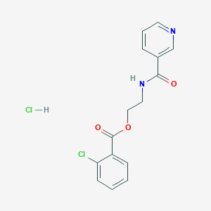 2-(Nicotinamido)ethyl 2-chlorobenzoate hydrochloride