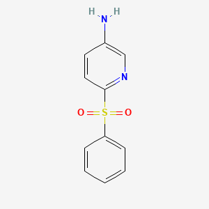 molecular formula C11H10N2O2S B2552090 6-(Benzenesulfonyl)pyridin-3-amine CAS No. 439109-71-4