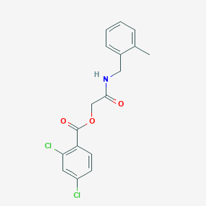 molecular formula C17H15Cl2NO3 B2552093 [2-[(2-Methylphenyl)methylamino]-2-oxoethyl] 2,4-dichlorobenzoate CAS No. 1794777-25-5