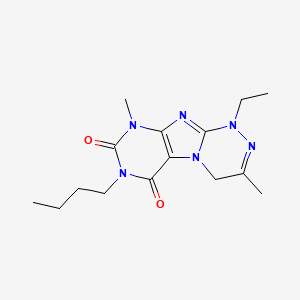 7-butyl-1-ethyl-3,9-dimethyl-4H-purino[8,7-c][1,2,4]triazine-6,8-dione