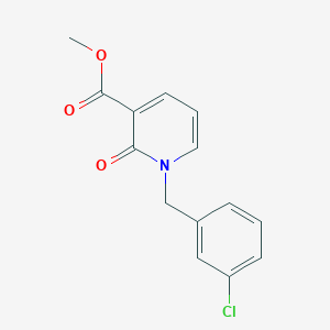 molecular formula C14H12ClNO3 B2552104 Methyl 1-(3-chlorobenzyl)-2-oxo-1,2-dihydro-3-pyridinecarboxylate CAS No. 338754-64-6