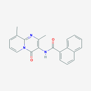 molecular formula C21H17N3O2 B2552119 N-(2,9-dimethyl-4-oxo-4H-pyrido[1,2-a]pyrimidin-3-yl)-1-naphthamide CAS No. 897617-41-3