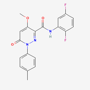 molecular formula C19H15F2N3O3 B2552123 N-(2,5-difluorophenyl)-4-methoxy-1-(4-methylphenyl)-6-oxopyridazine-3-carboxamide CAS No. 941927-07-7