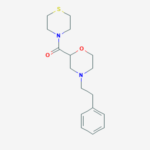 [4-(2-Phenylethyl)morpholin-2-yl]-thiomorpholin-4-ylmethanone