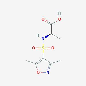 (2R)-2-[(3,5-Dimethyl-1,2-oxazol-4-yl)sulfonylamino]propanoic acid