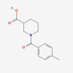 molecular formula C14H17NO3 B2552171 1-(4-甲基苯甲酰)哌啶-3-羧酸 CAS No. 926241-94-3