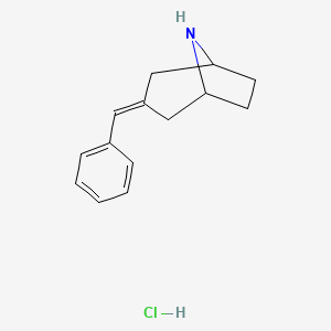 molecular formula C14H18ClN B2552175 3-(苯甲亚甲基)-8-氮杂双环[3.2.1]辛烷盐酸盐 CAS No. 2098108-17-7