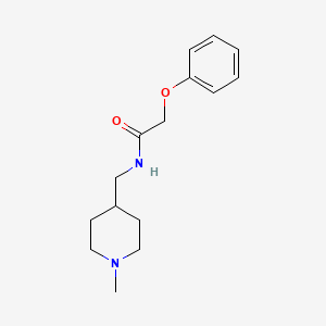 molecular formula C15H22N2O2 B2552180 N-[(1-メチルピペリジン-4-イル)メチル]-2-フェノキシアセトアミド CAS No. 953960-03-7