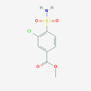molecular formula C8H8ClNO4S B2552182 3-氯-4-磺酰基苯甲酸甲酯 CAS No. 1375473-97-4