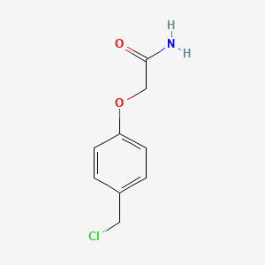 molecular formula C9H10ClNO2 B2552183 2-[4-(氯甲基)苯氧基]乙酰胺 CAS No. 1012-20-0