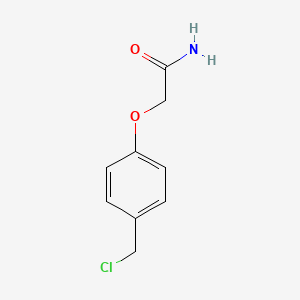 molecular formula C9H10ClNO2 B2552183 2-[4-(Clorometil)fenoxi]acetamida CAS No. 1012-20-0