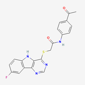 molecular formula C20H15FN4O2S B2552197 2-(3,5-difluorobenzyl)-8-(morpholin-4-ylsulfonyl)[1,2,4]triazolo[4,3-a]pyridin-3(2H)-one CAS No. 1115941-11-1