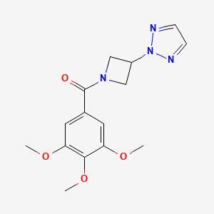 [3-(Triazol-2-yl)azetidin-1-yl]-(3,4,5-trimethoxyphenyl)methanone