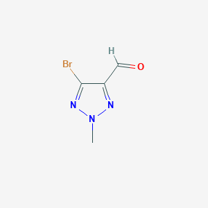 molecular formula C4H4BrN3O B2552227 5-Bromo-2-methyl-2H-1,2,3-triazole-4-carbaldehyde CAS No. 1306610-18-3