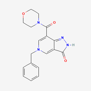 5-benzyl-7-(morpholine-4-carbonyl)-2H-pyrazolo[4,3-c]pyridin-3(5H)-one