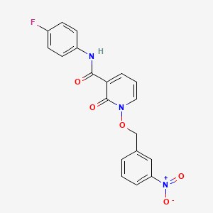 N-(4-fluorophenyl)-1-((3-nitrobenzyl)oxy)-2-oxo-1,2-dihydropyridine-3-carboxamide