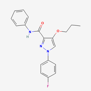 1-(4-fluorophenyl)-N-phenyl-4-propoxy-1H-pyrazole-3-carboxamide