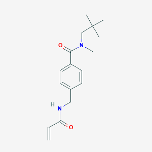 N-(2,2-Dimethylpropyl)-N-methyl-4-[(prop-2-enoylamino)methyl]benzamide