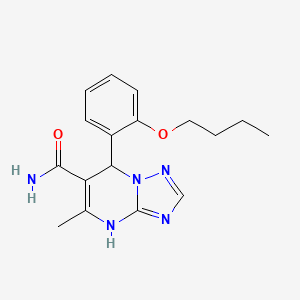 7-(2-Butoxyphenyl)-5-methyl-4,7-dihydro-[1,2,4]triazolo[1,5-a]pyrimidine-6-carboxamide