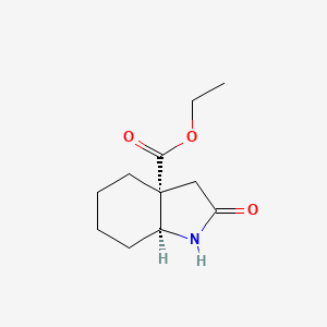 Ethyl (3aR,7aS)-2-oxo-3,4,5,6,7,7a-hexahydro-1H-indole-3a-carboxylate