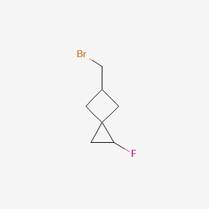 molecular formula C7H10BrF B2552251 5-(Bromomethyl)-2-fluorospiro[2.3]hexane CAS No. 2253641-13-1