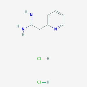 molecular formula C7H11Cl2N3 B2552269 2-Pyridin-2-ylethanimidamide dihydrochloride CAS No. 1185300-57-5; 51451-47-9