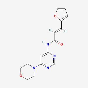 (E)-3-(furan-2-yl)-N-(6-morpholinopyrimidin-4-yl)acrylamide