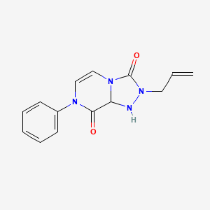 molecular formula C14H12N4O2 B2552293 7-苯基-2-(丙-2-烯-1-基)-2H,3H,7H,8H-[1,2,4]三唑并[4,3-a]哒嗪-3,8-二酮 CAS No. 2415542-62-8