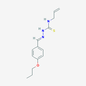 molecular formula C14H19N3OS B255230 4-propoxybenzaldehyde N-allylthiosemicarbazone 
