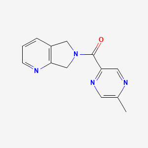 molecular formula C13H12N4O B2552325 (5-methylpyrazin-2-yl)(5H-pyrrolo[3,4-b]pyridin-6(7H)-yl)methanone CAS No. 2175979-18-5