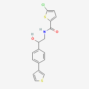 5-chloro-N-(2-hydroxy-2-(4-(thiophen-3-yl)phenyl)ethyl)thiophene-2-carboxamide