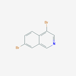 molecular formula C9H5Br2N B2552341 4,7-二溴异喹啉 CAS No. 223671-10-1