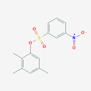 molecular formula C15H15NO5S B2552355 2,3,5-Trimethylphenyl 3-nitrobenzenesulfonate CAS No. 865611-67-2