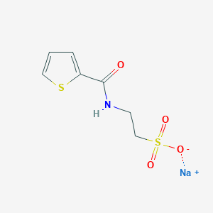 molecular formula C7H8NNaO4S2 B2552374 Sodium 2-[(thiophen-2-yl)formamido]ethane-1-sulfonate CAS No. 1909305-62-9