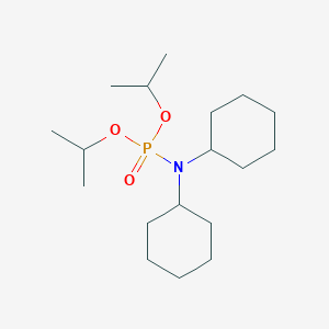 molecular formula C18H36NO3P B2552377 N-cyclohexyl-N-di(propan-2-yloxy)phosphorylcyclohexanamine CAS No. 392289-41-7