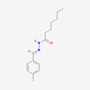 molecular formula C15H22N2O B255238 N'-(4-methylbenzylidene)heptanohydrazide 